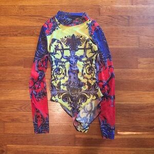 Akira Sheer Long Sleeved Bodysuit